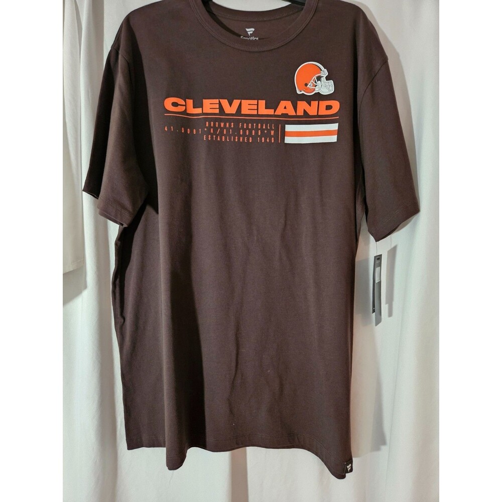 men's cleveland browns fanatics brown chop legacy‎ t shirt XL